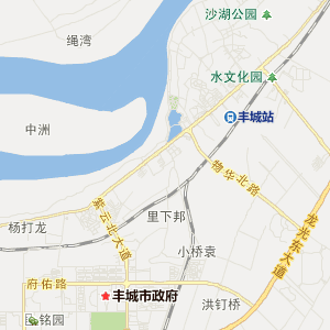 宜春市丰城市行政地图