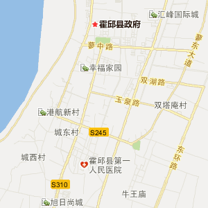 六安市霍邱县地理地图