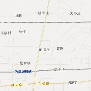 商丘市虞城县行政地图