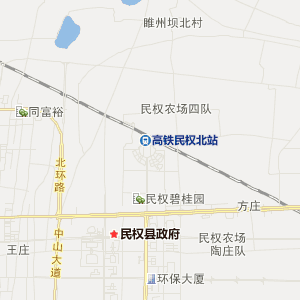 商丘市民权县地图