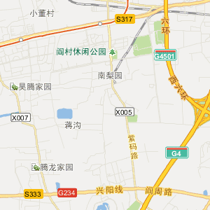 北京市房山区地图