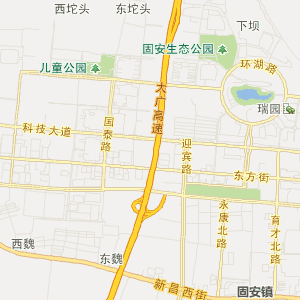 廊坊市固安县地图