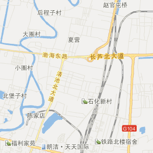 沧州市运河区行地图