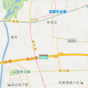 北京市昌平区地理地图