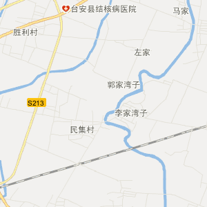 鞍山市台安县行政地图