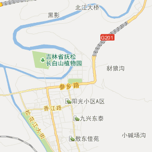 白山市抚松县地图