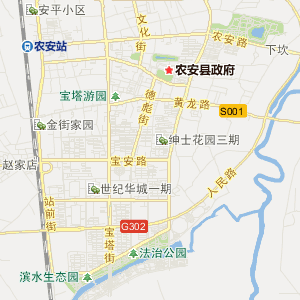 长春市农安县历史地图