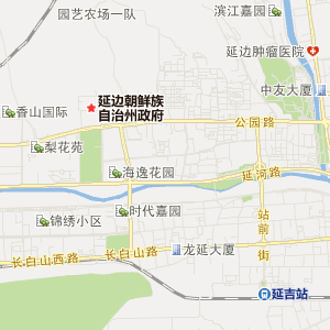 延边朝鲜族自治州延吉市地理地图