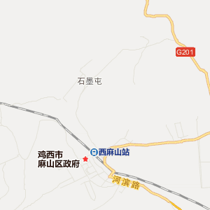 鸡西市麻山区行政地图