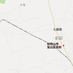 双鸭山市宝山区地图