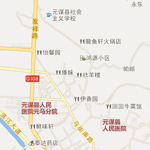 元谋县元马镇地图图片