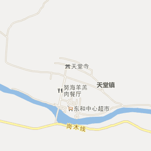 天祝县华藏寺镇地图图片