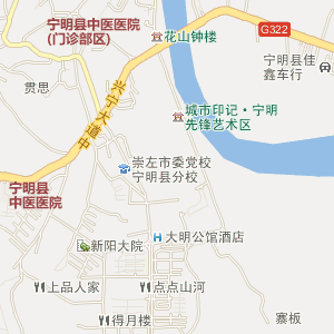 宁明县城地图图片