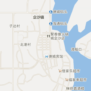 企沙镇地图图片