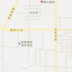 西京学院地图平面图图片