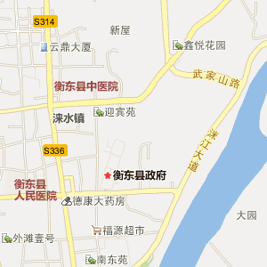衡东地图 县城镇图片