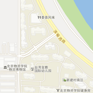 北京物资学院地图位置图片