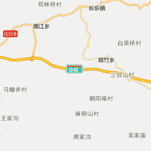 南充南部縣地圖