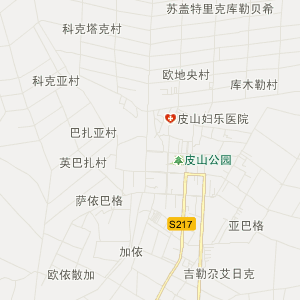 和田皮山县地图图片