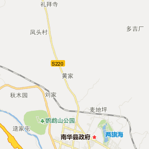 楚雄彝族自治州南华县地理地图