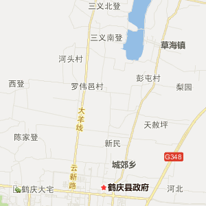 大理白族自治州鹤庆县地图