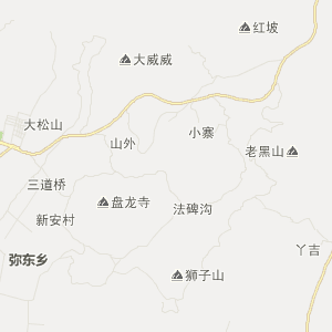 红河哈尼族彝族自治州弥勒市行政地图