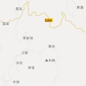 广西乐业县高清地图图片