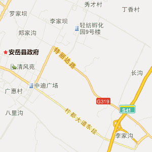 资阳市安岳县地图