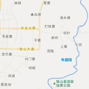 贵州独山地图高清图片