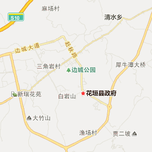 花垣县边城镇地图图片