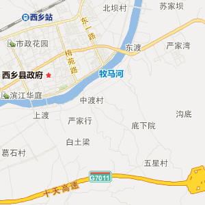 西乡县地图 行政区划图片