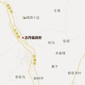 延安市志丹县金融休闲地图