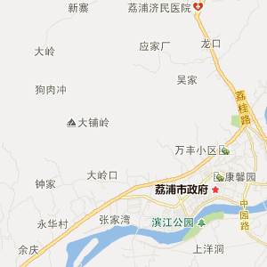 荔浦县13乡镇地图图片