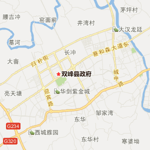 娄底市双峰县地图