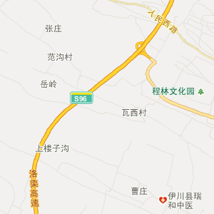 伊川县地图高清版图片