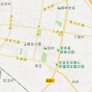 宝丰地图 县城图片