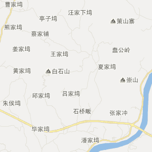 浠水县散花镇地图图片