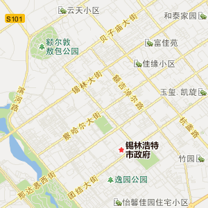 锡林浩特市地图最详细图片