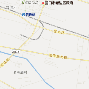 营口市老边区地理地图