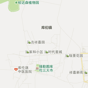库伦镇地图图片
