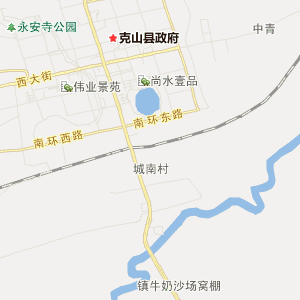 克山县高清地图图片